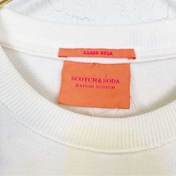 Scotch & Soda Maison Scotch Aloha Hula Tie Dye Dropped Shoulder Sweatshirt XS - Picture 5 of 11